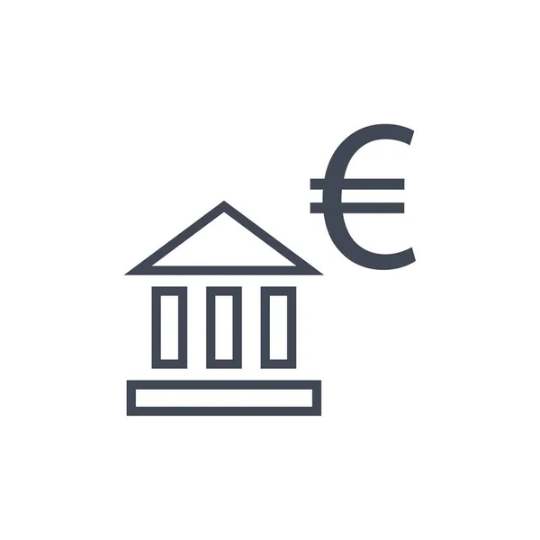 Gambar Vektor Ikon Mata Uang Euro - Stok Vektor