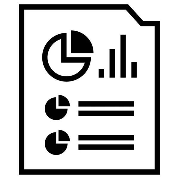 Reports Web Icon Simple Illustration — Stock Vector