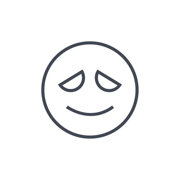 Illustrazione Vettoriale Emoji Semplice Icona — Vettoriale Stock