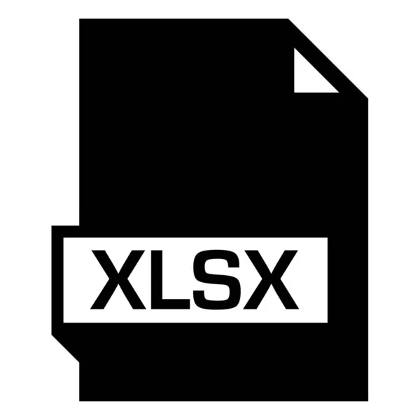 Ícone Formato Arquivo Xlsx Ilustração Vetorial Design Simples —  Vetores de Stock