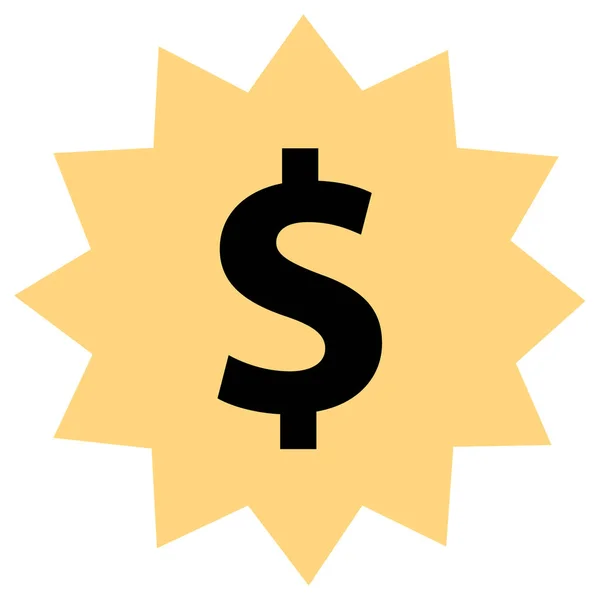 Geld Dollar Pictogram Vector Illustratie — Stockvector