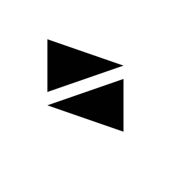 Ícone Triângulo Ilustração Vetorial Design Simples — Vetor de Stock