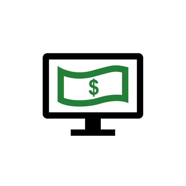 Online Geldvektorsymbol — Stockvektor