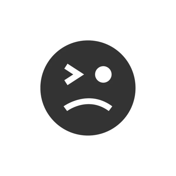 Emoji Símbolo Expresión Facial Icono Emoticono Ilustración Vectorial — Vector de stock