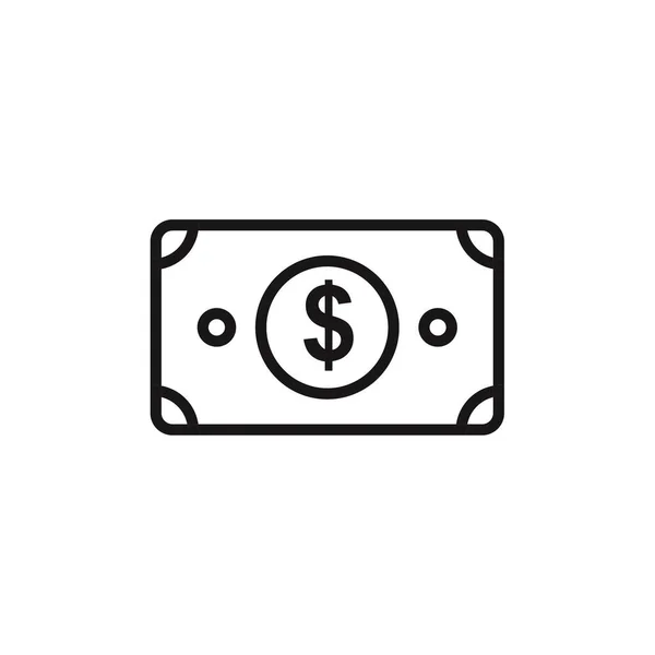 Plånbok Pengar Vektor Icon — Stock vektor