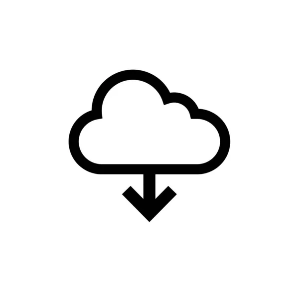 Icône Cloud Computing Illustration Vectorielle — Image vectorielle