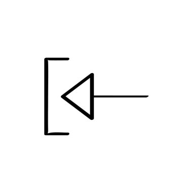 kullanıcı arayüzü ok simgesi, vektör illüstrasyonu