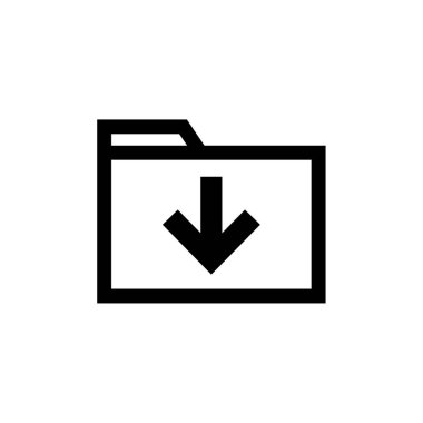 Dosya. Web simgesi basit illüstrasyon          