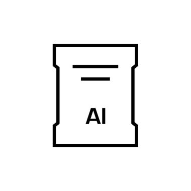 ai dosya biçimi simgesi, vektör çizimi