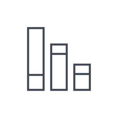 çubuk çizelgesi vektör illüstrasyonu