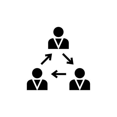 üçgen simgesi, vektör illüstrasyonu basit tasarım