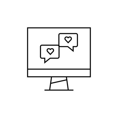 Metin Mesajlaşma simgesi vektör illüstrasyonu