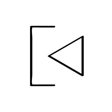 ok simgesi vektör illüstrasyonu 