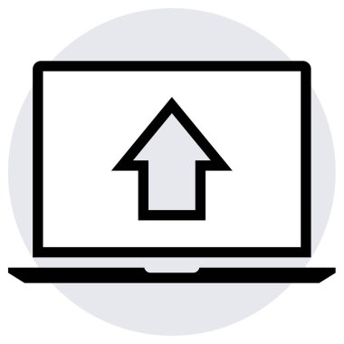 Yükle. Web simgesi basit illüstrasyon