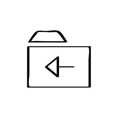 Dosya. Web simgesi basit illüstrasyon          