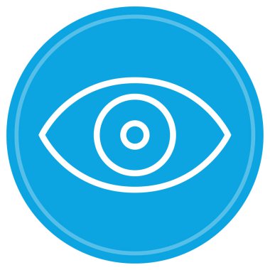 Göz. Web simgesi basit illüstrasyon 