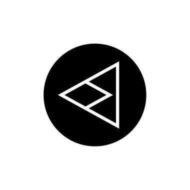 ok, web basit simgesi illüstrasyonu