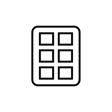 wirefram simgesi vektör illüstrasyonu