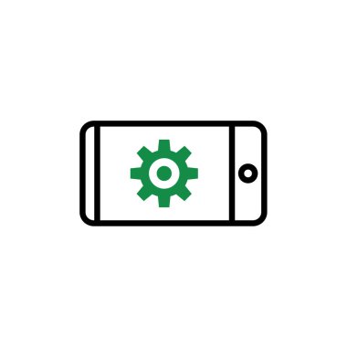 akıllı telefon simgesi basit vektör illüstrasyonu