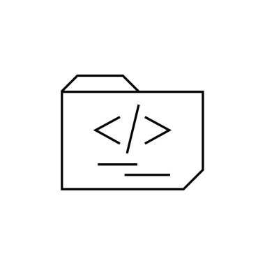 Dosya. Web simgesi basit illüstrasyon          