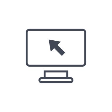 Web simgesine tıklayın. vektör illüstrasyonu  