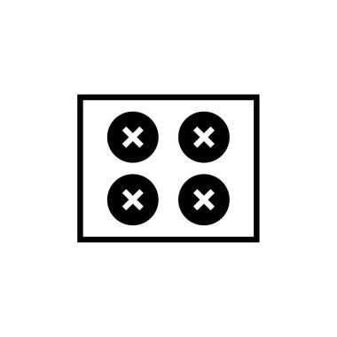 wirefram simgesi vektör illüstrasyonu