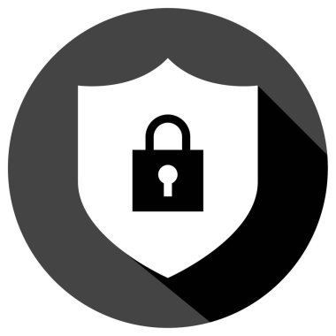 güvenlik simgesi vektör illüstrasyonu 