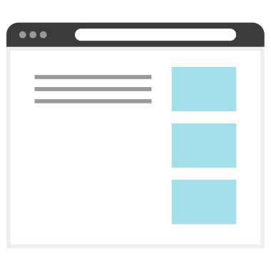 wirefram simgesi vektör illüstrasyonu