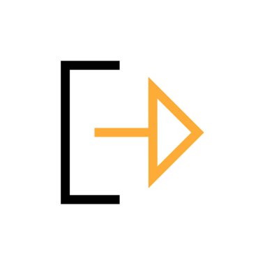 Basit ok tasarımı vektör çizimi