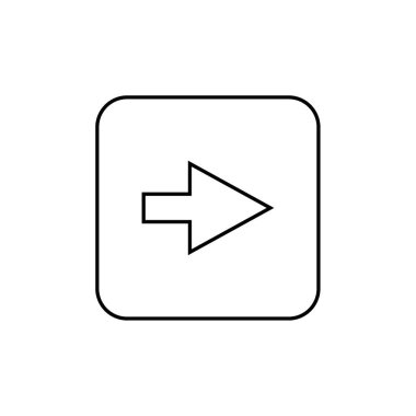 ok, web basit simgesi illüstrasyonu