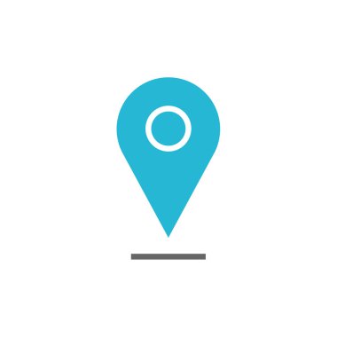 Gezinti PIN basit simgesi, vektör çizim