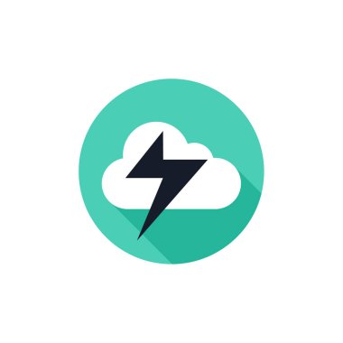 Bulut simgesi vektör illüstrasyonu