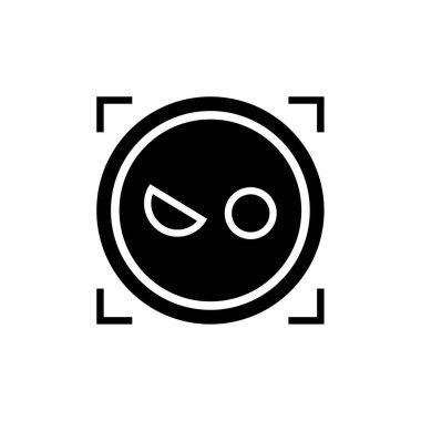 emoji, yüz ifadesi sembolü, simge simgesi, vektör illüstrasyonu