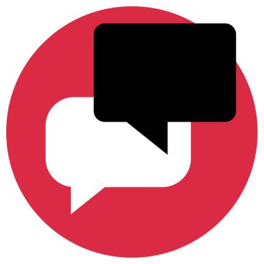 konuşma simge vektör çizim