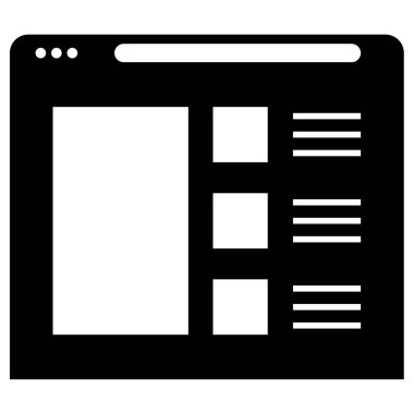 wirefram simgesi vektör illüstrasyonu