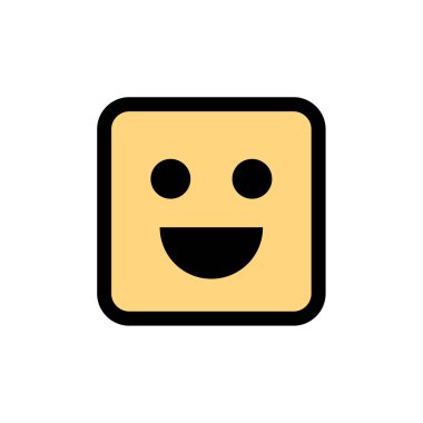 İfade simgesi, yüz ifadesi, duygu sembolü, vektör illüstrasyonu