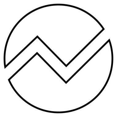 dijital turta işareti vektör simgesi 