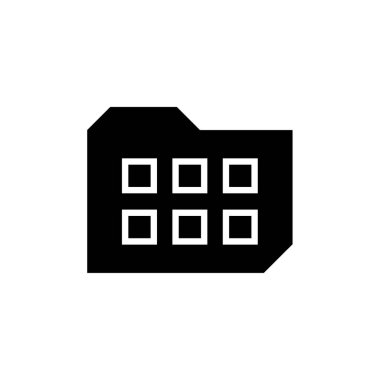 klasör arşivi. Web simgesi basit illüstrasyon     