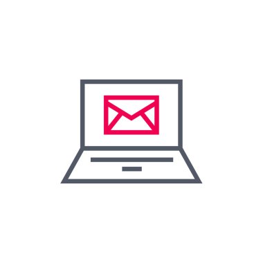 e- posta web simgesi, basit illüstrasyon