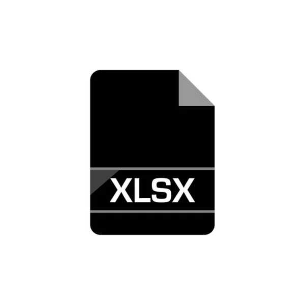 Xlsx File Format Icon Vector Illustration Simple Design — Stock Vector