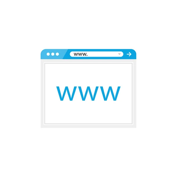 Web Browser Symbol Vektorillustration Einfaches Design — Stockvektor