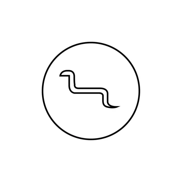 Змія Векторна Ікона Егіптської Культури — стоковий вектор