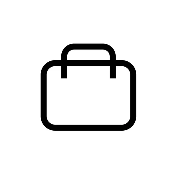 Shopping Bag Vector Icon White Background — Stock Vector