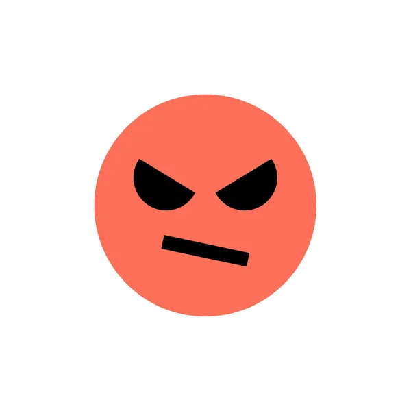 Emoji Icoon Gezichtsuitdrukking Emotie Symbool Vector Illustratie — Stockvector