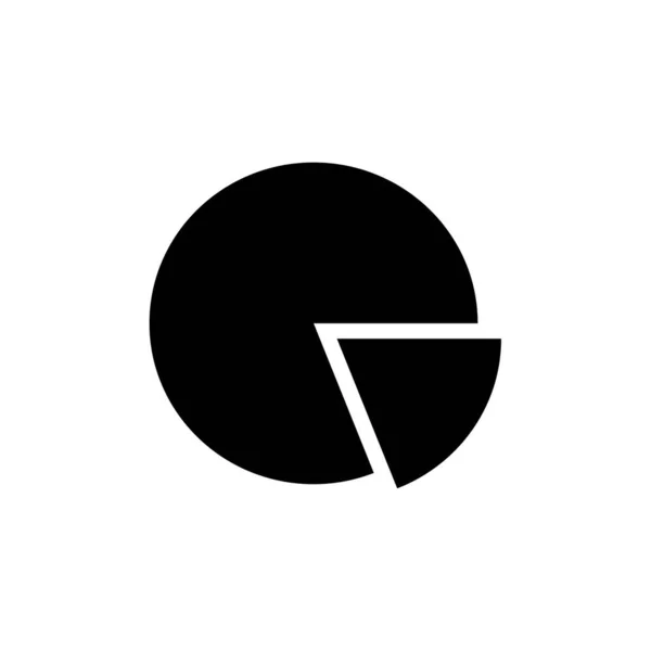 Cirkeldiagram Logotyp Ikon Design Mall Vektor — Stock vektor