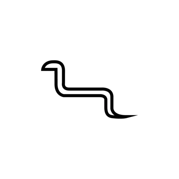 Snake Icon Vector Illustration — Stock Vector