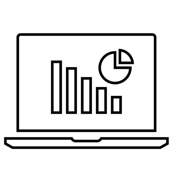 stock vector graph. web icon simple illustration