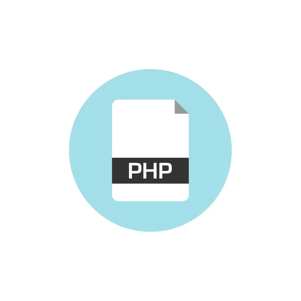 Php File Icon Vector Illustration Simple Design — Stock Vector