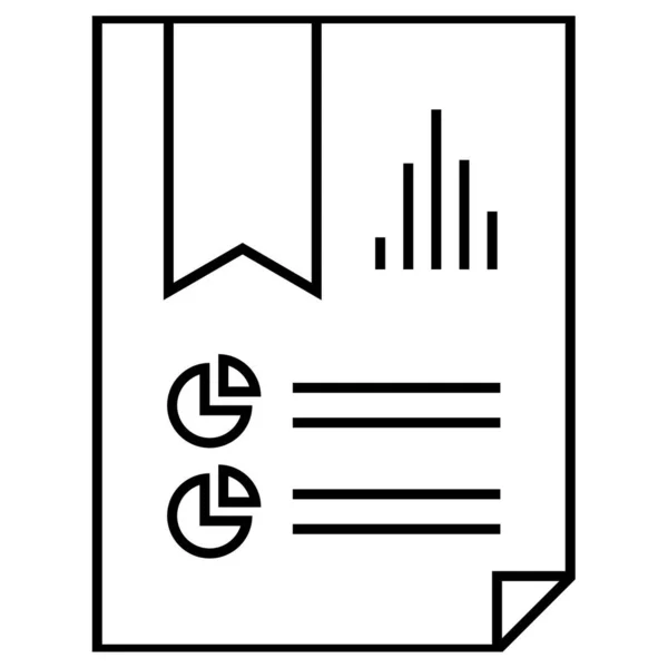 Rapport Icône Web Illustration Simple — Image vectorielle