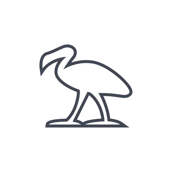 Flamingo Symbol Vektorillustration — Stockvektor